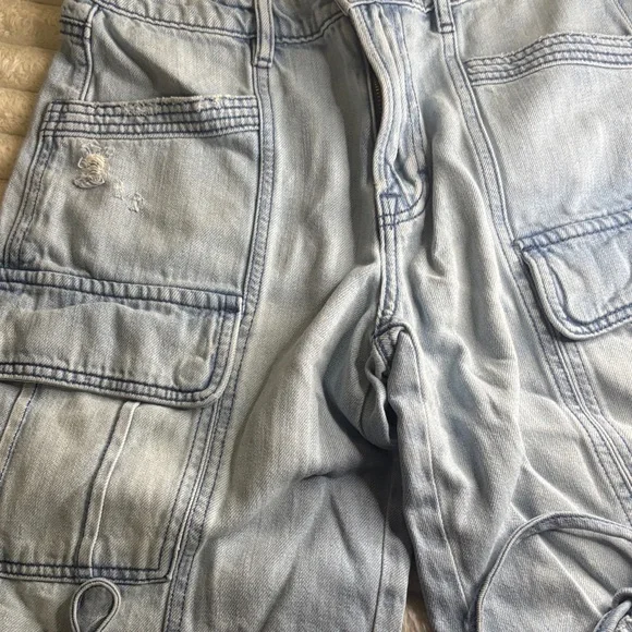 Light Blue Women's Jeans - Picture 3 of 7